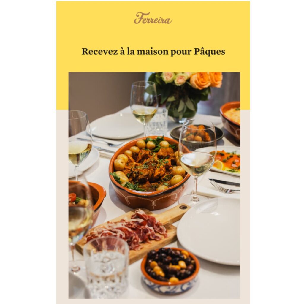 Le Ferreira Café propose des plats à emporter pour célébrer Pâques