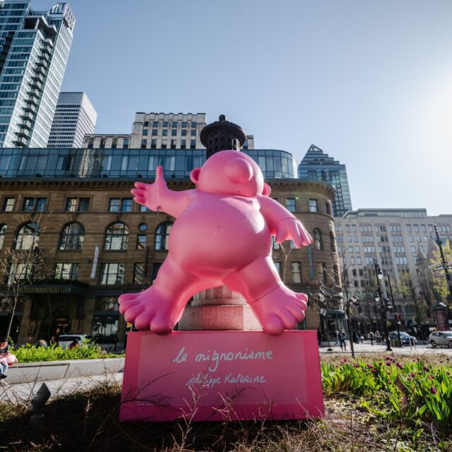 Le parcours Le Mignonisme par Philippe Katerine, au centre-ville de Montréal