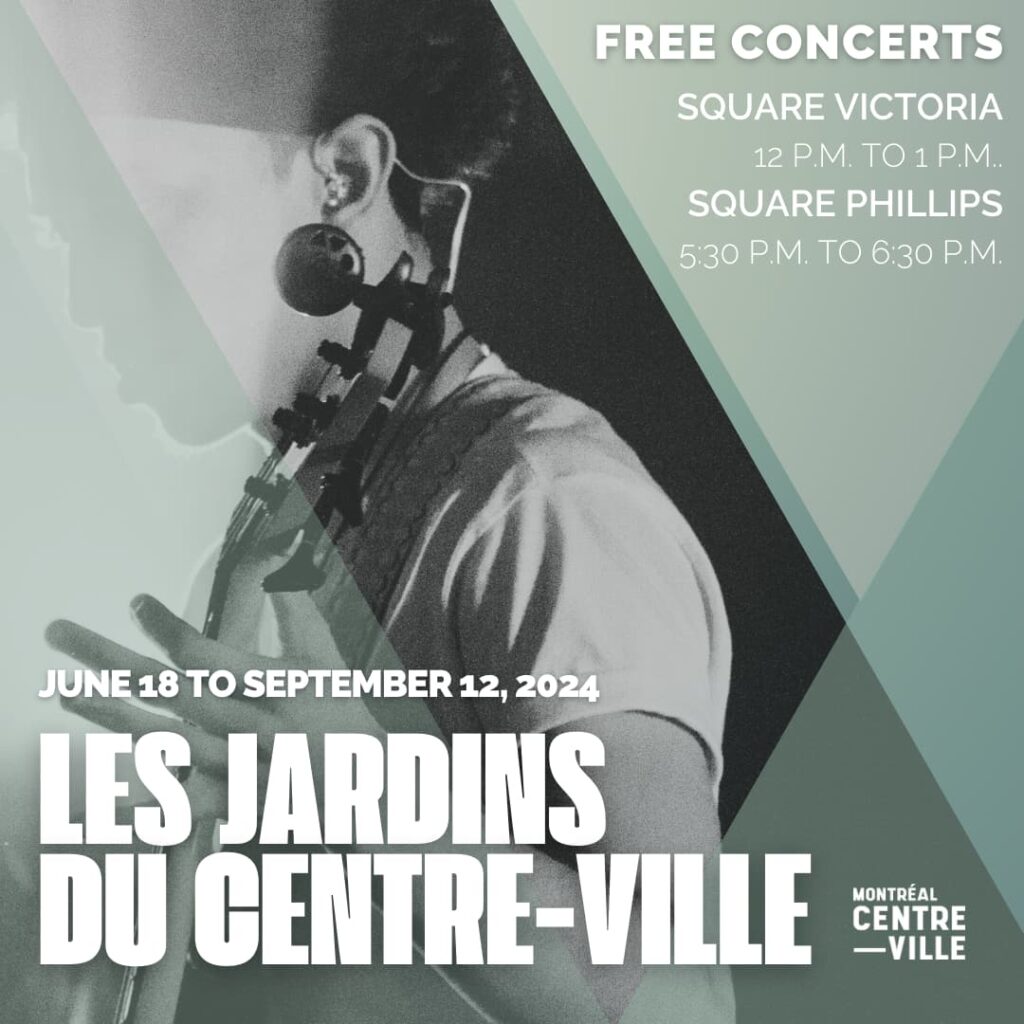 Les concerts des Jardins du centre-ville, tout cet été