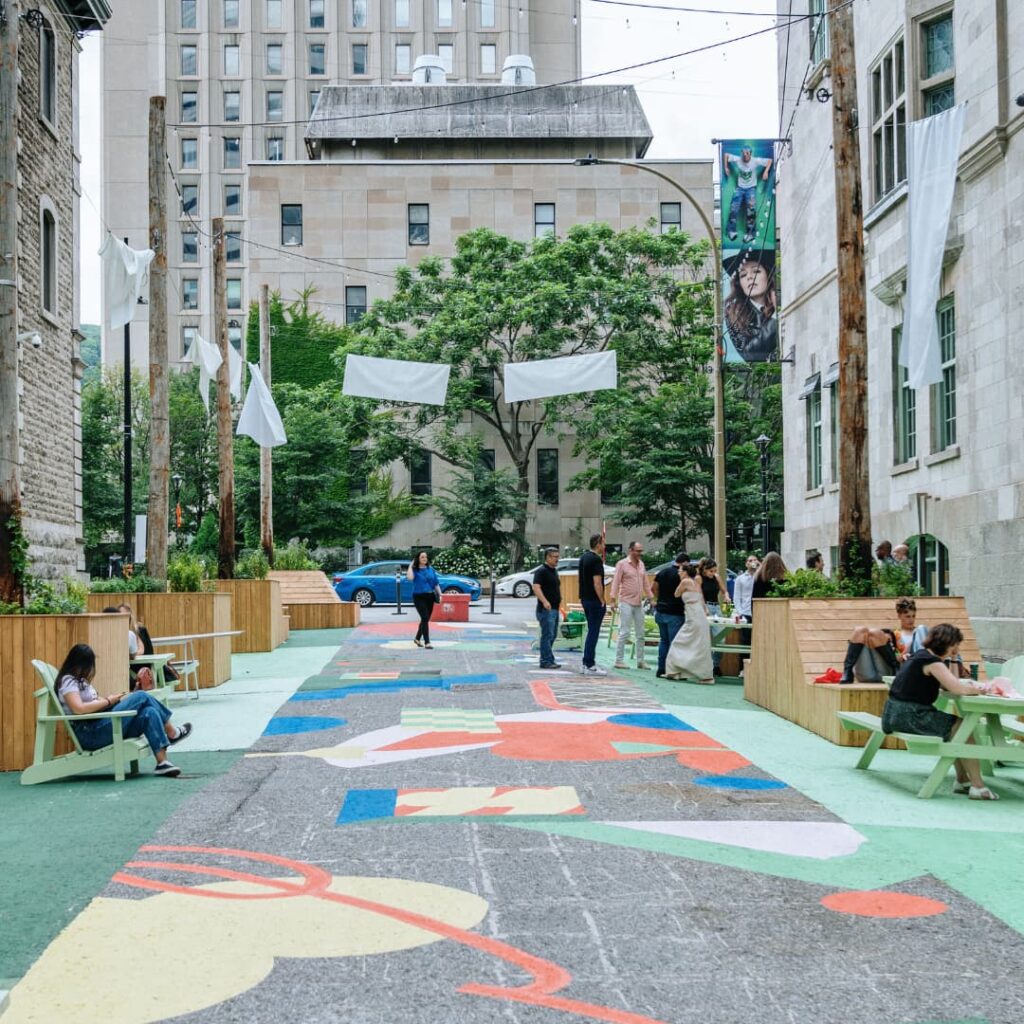 La ruelle du Musée McCord Stewart au centre-ville de Montréal