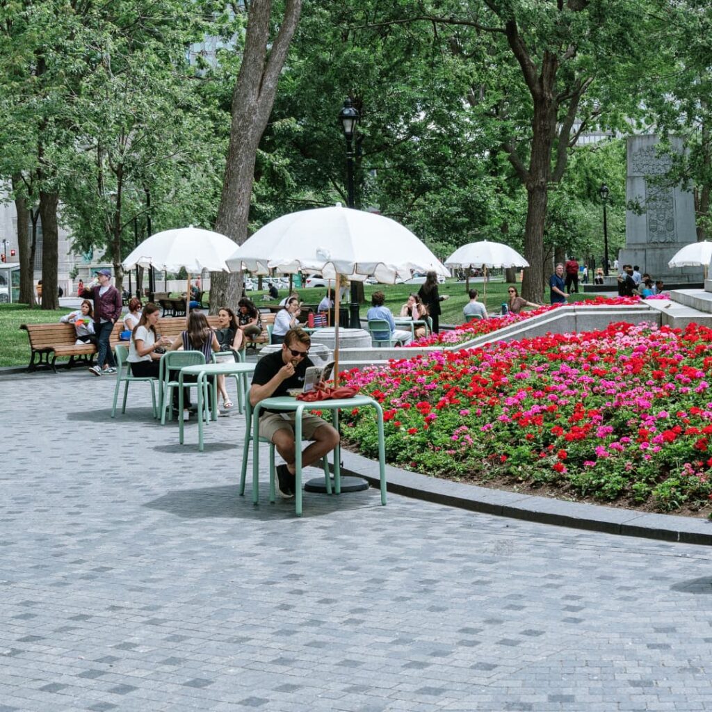 Square Dorchester au centre-ville de Montréal