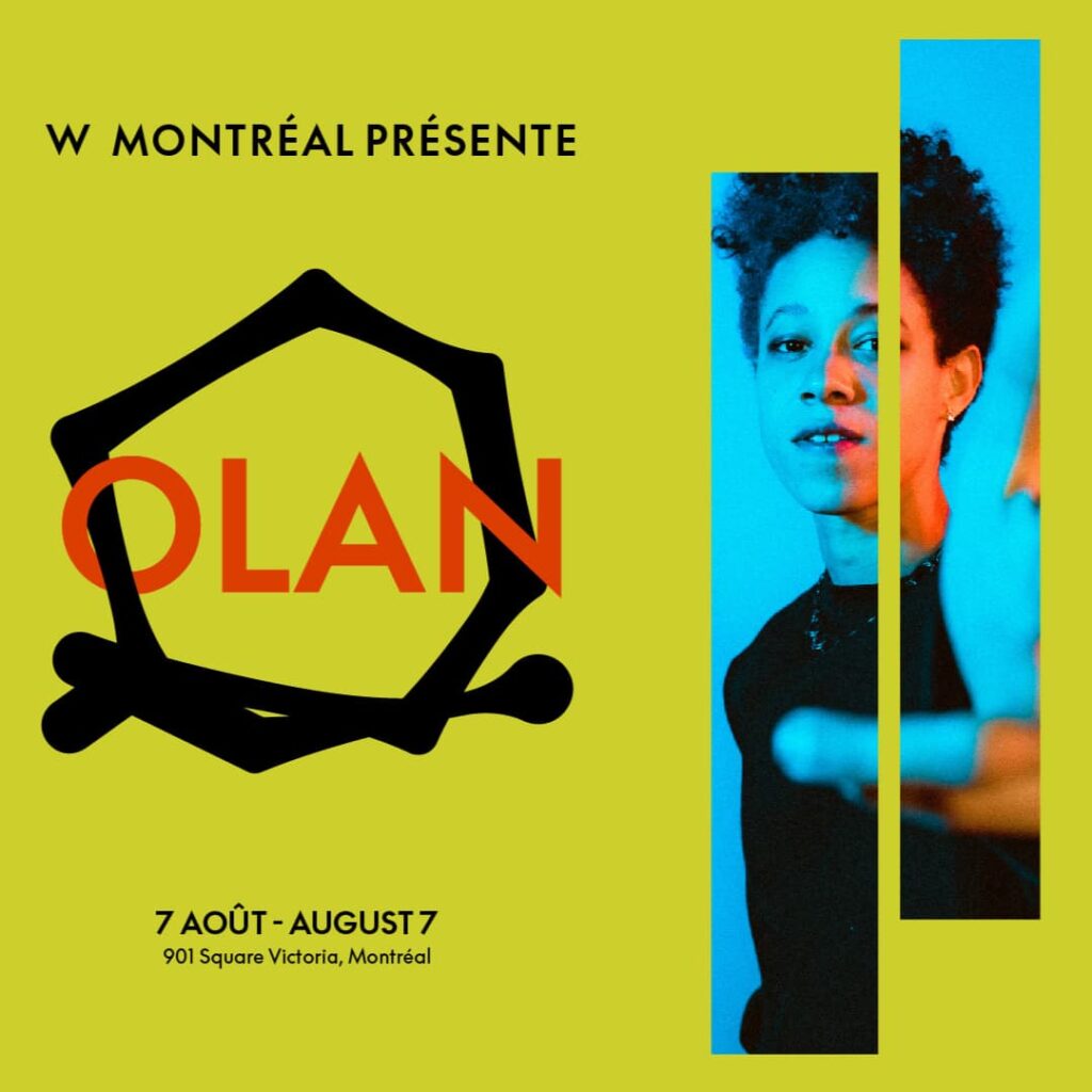 Affiche concert LGBTQ2S+ à l'hôtel W Montréal, au centre-ville, Olan