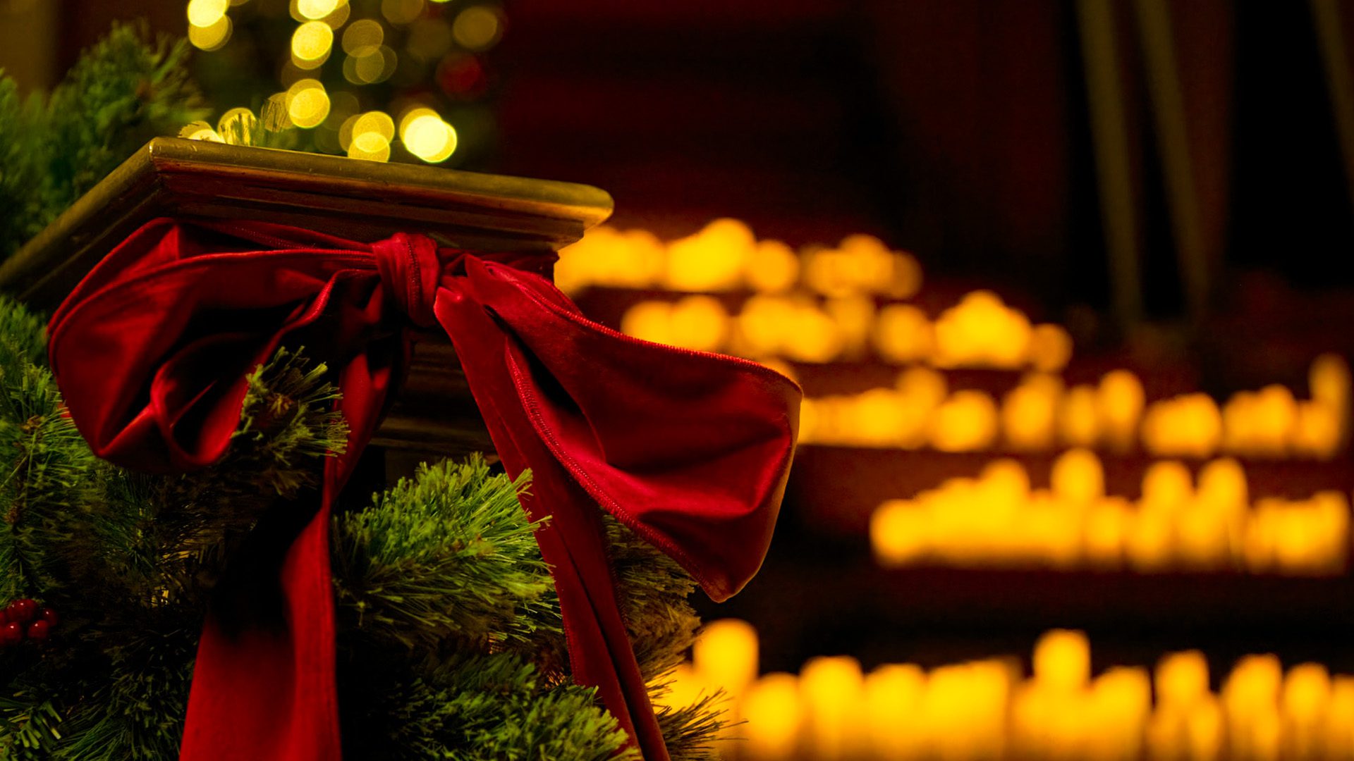 Concert aux chandelles de Noël au centre-ville de Montréal, au 9e.