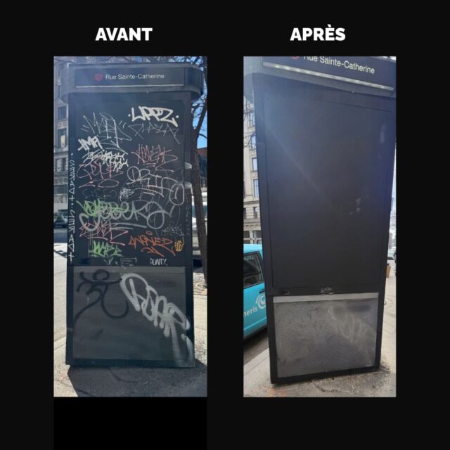 Le résultat de la Brigade propreté, au centre-ville de Montréal
