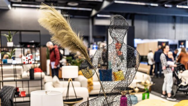 Décor au salon national de l'habitation au Palais de congrès de Montréal